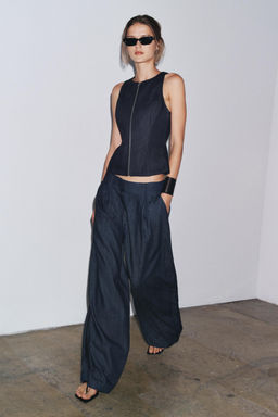 ZW COLLECTION DENIM JOGGERS - Zara фото 8