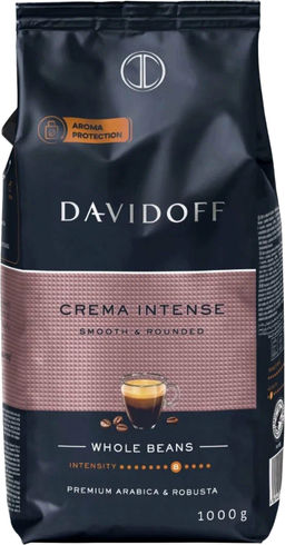 Davidoff. Crema Intense (зерновой) 1 кг. мягкая упаковка
