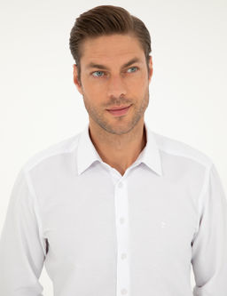Beyaz Regular Fit Arm_rl_ Uzun Kollu G_mlek - Pierre cardin фото 2