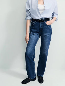 Джинсы straight с высокой посадкой / Zarina