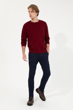 U. S. Polo Assn Мужской бордовый трикотаж с круглым вырезом - U.s. polo assn фото 4