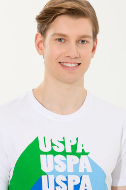 Erkek Beyaz Bisiklet Yaka Ti__rt