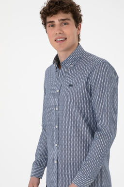 Erkek A__k Lacivert Uzun Kollu G_mlek Sepette S_rpriz _ndirim - U.s. polo assn фото 3