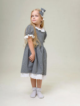 ДЛ 26-2 платье для девочки Забава серый