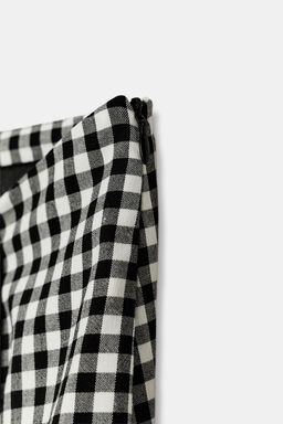 DRAPED GINGHAM SKIRT - Zara фото 7