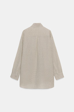 TEXTURED OVERSIZE SHIRT ZW COLLECTION - Zara фото 6
