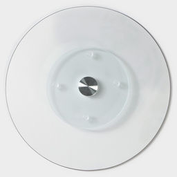 Подставка для торта Доляна «Марбл чёрный», d=32 см, вращающаяся, стекло, чёрная