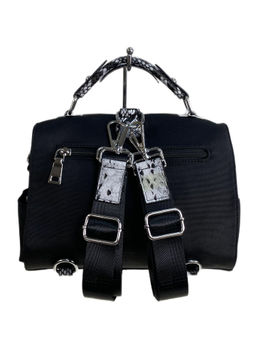 Женская сумка-рюкзак из текстиля, цвет черный - Greta фото 2