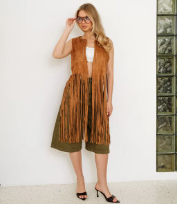 Жилет #КТ88090, коричневый