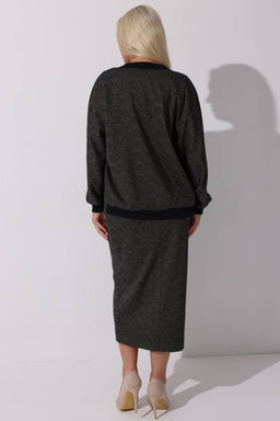 Юбка женская 144/04/Черный, коричневый - Rise фото 4