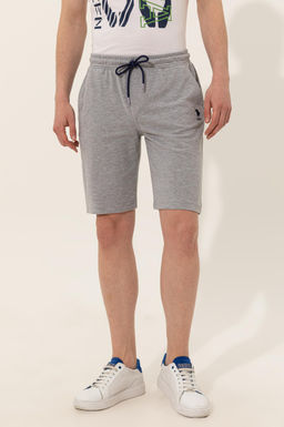 Мужские серые меланжевые вязаные шорты Неожиданная скидка в корзине - U.s. polo assn фото 2