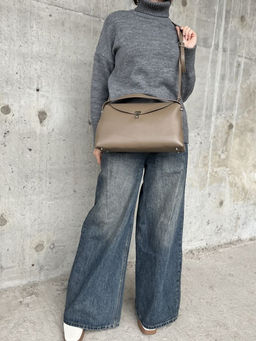 Женская кожаная сумка 8923 Хаки - Sergio valentini фото 5