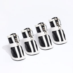 Ботинки Спорт, набор 4 шт, 5 размер (5,8 х 4,5 см), чёрные