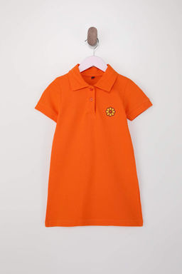 Lacivert K?z Cocuk %100 Pamuk Meyve Nak?sl? Polo Yaka k?sa Orme Elbise TKDSS25EL00085 - Trendyolmilla фото 12