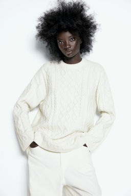 Vestido en punto trenzado - H&m фото 2