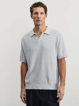 Джемпер поло из смесового хлопка / Zarina фото 3