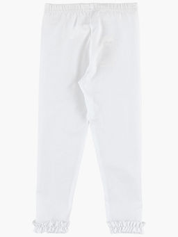 Лосины однотонные с рюшей UD 0298 белый - Mini maxi фото 4