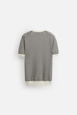 STRIPED KNIT T-SHIRT - Zara фото 8