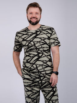 Пижама "Дрэйк" хаки, трикотаж