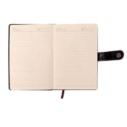 Ежедневник недатированный Calligrata, А5, в линейку, с хлястиком, 100 листов, обложка ПВХ, чёрный  фото 5