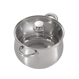 1746 GIPFEL Кастрюля SERENADE 24x15,5см/7л со стеклянной крышкой. Материал: нерж. сталь 18/10. Толщина 0,6мм  фото 5