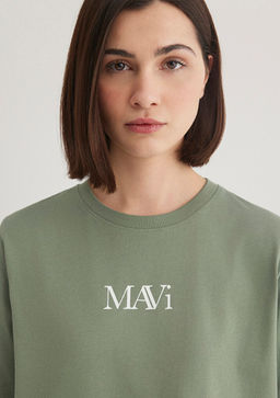 Mavi Logo Bask?l? Yesil Tisort  фото 5