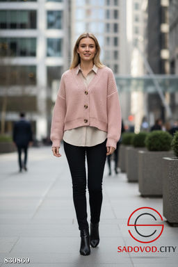 Кардиган женский на пуговицах