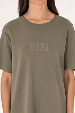 Kad_n Koyu Haki Bisiklet Yaka Mini Boy _rme Elbise Sepette S_rpriz _ndirim - U.s. polo assn фото 5