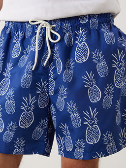 K?sa Boy Desenli Erkek Deniz ?ortu