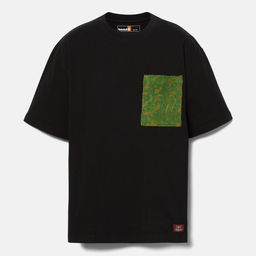 Футболка Timberland T-Shirt Embroidered Pocket Regular черная фото 2