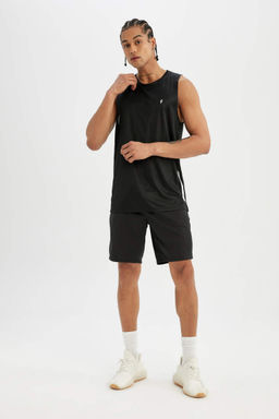 DeFactoFit Slim Fit майка из плотной ткани с круглым вырезом и принтом  фото 2