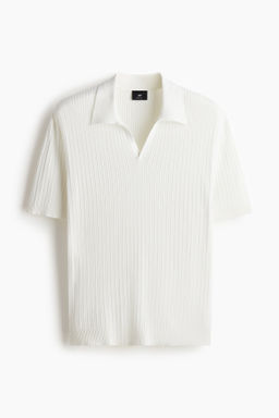 Polo en punto trenzado Regular Fit
