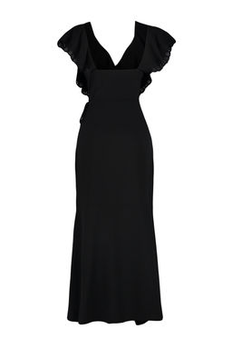 Siyah Maxi Dokuma Baglamal? Plaj Elbisesi TBESS24EL00074 - Trendyolmilla фото 7