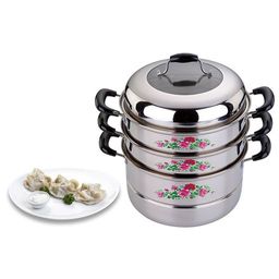 КАСТРЮЛЯ-МАНТОВАРКА AGNESS 3 УРОВНЯ ДИАМЕТР=24 СМ.5 Л.ИНДУКЦИОННОЕ ДНО