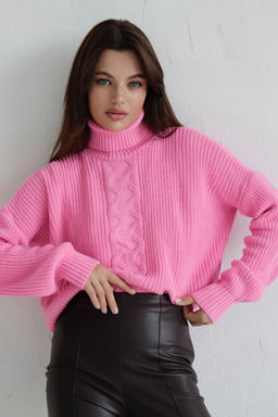 10209 Свитер короткий розовый - Martichelli фото 12