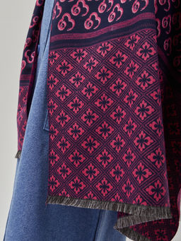 В составе шерсть ! теплый двусторонний палантин - Tantino фото 3