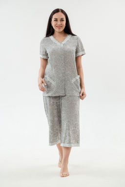 Пижама женская из кулирки Ворожея серый