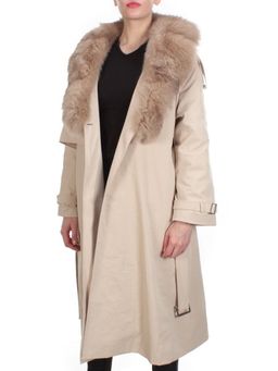 21003 BEIGE Пальто зимнее женское MAILILUO (150 гр. холлофайбера) - Fashion фото 9