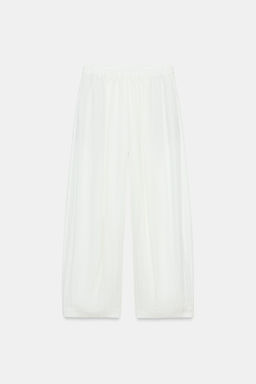 PANTAL?N BARREL FLUIDO ZW COLLECTION / Blanco roto - Zara фото 7