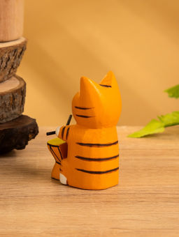 Сувенир «Кот барабанщик», 3.5×5.5×8 см, дерево, МИКС