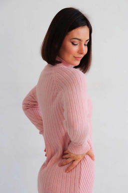 Martichelli Платье вязаное розовое  фото 9