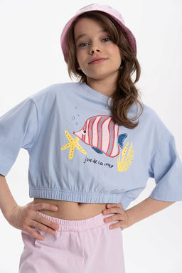 GFTY3371/1 Футболка-топ для девочек - Pelican фото 3