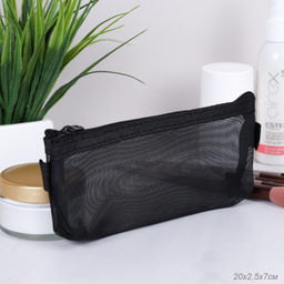 Косметичка 20х3х7 см / IU-25 /уп 300/черная