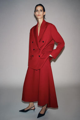 ZW COLLECTION CAPE MIDI SKIRT - Zara фото 6