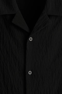 Camisa resort con efecto arrugado Loose Fit - H&m фото 4