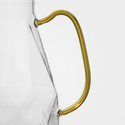 Кувшин для воды Magistro «Льдинка», 1.75 л, 14×21 см, с металлической крышкой, стекло, прозрачный