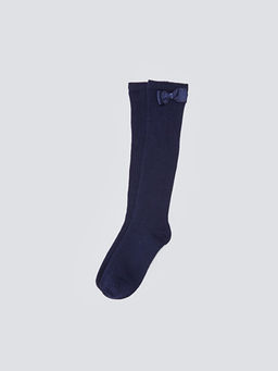 Fiyonk Detayl? K?z ?ocuk Diz Alt? ?orap