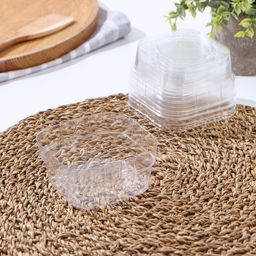 Цена за 3 шт. Контейнеры одноразовые Не ЗАБЫЛИ!, крышка, набор 10 шт., ПВХ, 9.5×4.5 см, прозрачные