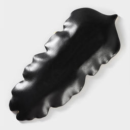 Блюдо для фруктов Доляна «Золотой лист», 38.5×15.5 см, золотое с чёрным