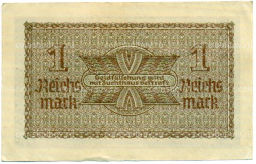 Банкнота 1 рейхсмарка 1939 года Германия (Для оккупированных территорий)